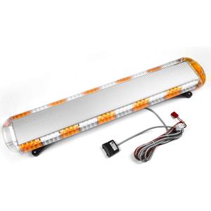 ASPL 47" 88 LED High Intensity Low Profile Roof Top Strobe Light Bar Emergency Warning Strobe Lights for Tow Truck Construction Vehicles (Amber/White)