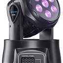 BETOPPER DJ Lights Moving Head,RGBW Mini Stage Lights Moving Head, DMX DJ Disco Lights Sound Activated, Mini Moving Heads Wash Light for Christmas, Parties, Club, Concert, Wedding, Disco Events, 7x8W