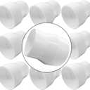 YSIL 10 Pcs 3/4" x 1/2" PVC Reducer Coupling Adapter Socket x Socket Pipe Fittings,Schedule 40 PVC DWV Pipe Slip Socket Connectors for House & Industrial Plumbing Connection,White