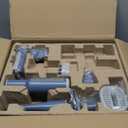 Dog Grooming Vacuum and Dryer Kit, Blower for Pet Vacuum Grooming 7 in 1 with Clippers for Dogs Hair Shedding Brush Remover Tools at Home Blue Grey