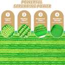 Papclean 6 Pack Reusable Mop Pads Refills Compatible with Swiffer Sweeper | Dry Sweep & Wet Mop, Washable Cloth 100 Times, Pick Dirt, Dust & Pet Hair for Hardwood, Tile, Laminate, Kitchen, Bathroom
