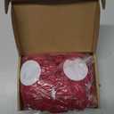 PATIKIL 3.9" Chiffon Flowers, 10 Pcs Mesh Fabric Flowers Sewing Fabric Appliques Headband Embellishments for DIY Craft Wedding Decor, Burgundy