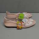 MUCCCUTE Women's Raffia Ballet Bow Flats Shoes Round Toe Slip-on Comfortable Mary Jane Mesh Flats, Size 9, Nude