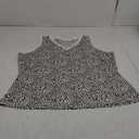 Women Sleeveless Leopard Print Crop Top Summer Business Casual Crew Neck Loose Fit Going Out Tank Top Streetwear, 2XL