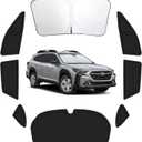 8PCS Car Window Shades for Subaru Outback 2020-2025, Window Covers for Outback Windshield Side Rear Windows, Full Set Privacy Protection Car Sunshade Accessories with UV Blocking for Camping Napping