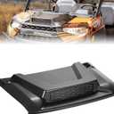 KEMIMOTO Hood Scoop Compatible With Polaris Ranger XP 1000/ Ranger Crew XP 1000 2018-2023 2024, Turbo Hood Scoop with Mesh Grill Kit Accessories