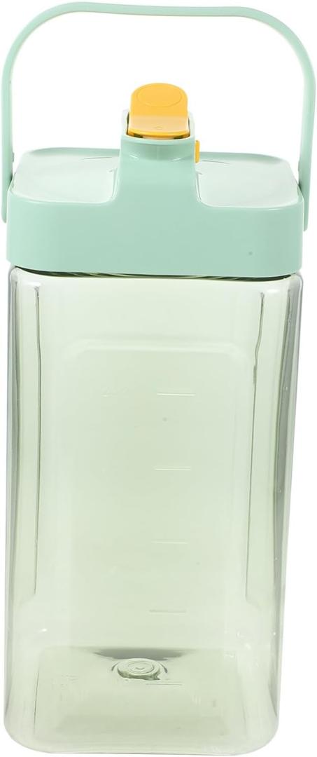 Kichvoe Reusable Refrigerator Cold Kettle with Faucet Beverage Dispenser for Easy Pouring Capacity Cold Water Pitcher Mess Juice Storage Container for Fridge Use (Light Green)