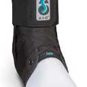 Med Spec ASO Ankle Stabilizer - Lace Up Ankle Brace for Sprained Ankle and Peroneal Tendonitis, Orthopedic Ankle Support for Men, Women, Adults, Teens and Kids, Sports Injury Recovery, XS