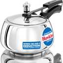 Hawkins 3 Litre Contura Pressure Cooker, Stainless Steel Inner Lid Cooker, Handi Cooker, Induction Cooker, Silver (SSC30)
