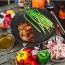 Fire-Maple Camping Griddle Plate | Nonstick Outdoor Portable Grill Pan for Stovetop | BBQ Gas Griddle Pan for Camping Stove Ridged Surfaces 31 X 31cm