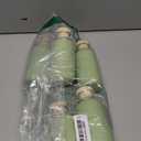 DMuuuDM 5 Pcs 6.8 oz Plastic Squeeze Bottles with Flip Cap, Empty Refillable Travel Shampoo Bottle Containers for Creams, Lotion, Body Wash, Conditioner, Silicone Funnel Included-Green