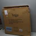 Metal Decorative Garden Fence 24" Wide x 24" High (5 Panels, Total Length 10 feet), Metal Border Folding Fence, Landscape Fencing Dog Fence Pet Fence for Flower Bed, Yard, Animal Barrier (Black)