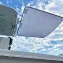 7 x 6 White SS200 Dual Rod Holder Stern Boat Center Console Sun Shade