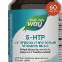 Nature's Way 5-HTP Supplement, Serotonin Production Support*, 60 ct (EXP 11/30/28)