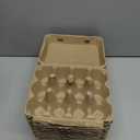 Vintage Egg Cartons 30 Pack, Blank Natural Paper Pulp Square Dozen Egg Cartons Eggs, Classical 3x4 Style Holds Up to One Twelve 12 Count Chicken Eggs, Sturdy Design Made from Recycled Cardboard, 30 Pcs Dozen Egg Cartons