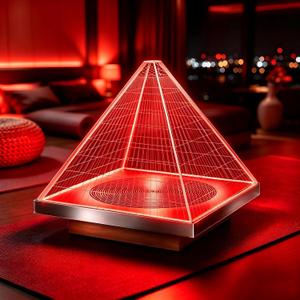 670nm Red Light Sleeping Lamps, Dimmable Red Lamp for Bedroom Bedtime