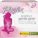 Playtex Simply Gentle Glide Tampons, Multipack (18ct Regular/18ct Super Absorbency), Fragrance-Free - 36ct