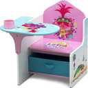 Delta Children Chair Desk with Storage Bin, Trolls World Tour