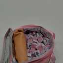 Chinese Mahjong Game Set, 144 Numbered Melamine 1.42" Size Tiles(Pink) and 8 Blank Tiles, with Pink Carrying Travel Bag, English Instruction, Pro Complete Mahjong Game Set