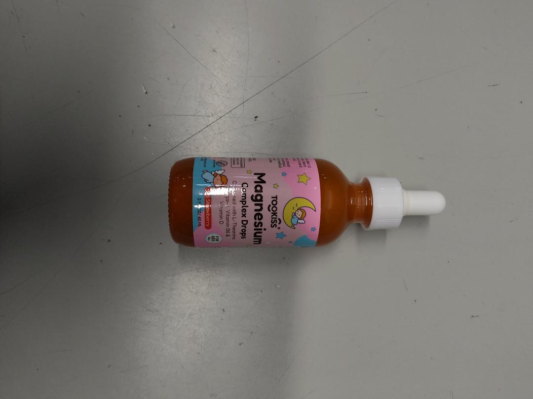 Kids Magnesium Liquid Drops - Magnesium Glycinate Drops for Kids, Citrate Liquid with L-theanine, Chamomile & Vitamin B6 for Sleep, Relaxation, Calm & Focus - Strawberry Flavor, 2 Fl Oz (EXP: 10/27/2027)