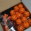 Poen 48 Pcs Basketball Party Favors Include 12 Drawstring Backpack 12 Mini Basketball 12 Keychain 12 Wax Thread Braided Bracelet Inspirational Team Gift