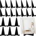 Bucherry 20 Packs Card Display Stand 3.4" Acrylic Easel Stands Mini Picture Coin Display Easel Holder Baseball Sports Card Trading Graded Holder for Challenge Coin Photo Frame Medal Watch (Black)