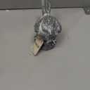 Foreside Home and Garden Gray Whitewashed Metal Bird Figurine