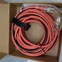 50FT Medium Duty Outdoor Extension Cords, 14/3 Gauge Electrical Wire Cable, 15 Amp Waterproof, LED Lighted Locking Plug for Indoor and Outside Use, Power Cord ETL Certified