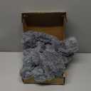 Bean Bag Chair for Adults 3FT,Soft Removable Cover for Teens/Girls Bedroom,Fluffy Giant Round Floor Beanbag Lounger Chairs (No Filler,Light Gray) (3ft-35x35x13inCapacity: 1-2 People)