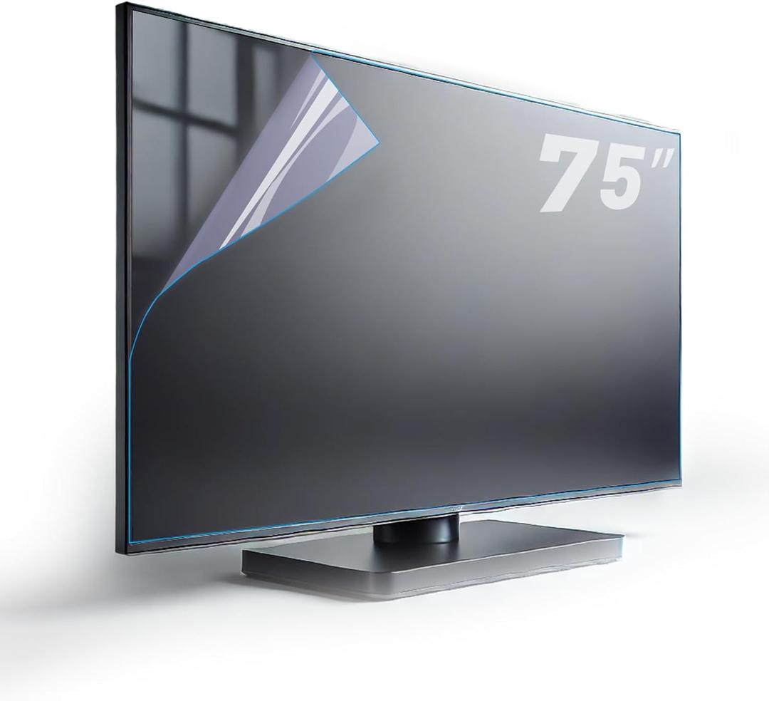 75 Inch Anti-Glare TV Screen Protector with Blue Light Filter, Matte Finish for Reducing Glare, Controlling Reflections, and Enhancing TV Viewing Comfort 75 inch TV Screen Protector (75 INCH 1645)