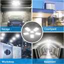 [Upgraded] LED Garage Light,400 Watt Equivalent 6500K,Cool Daylight White LED Area Light,E26/E27 Medium Base,for Outdoor Factory Warehouse Barn Backyard and More,Super Bright