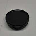 AmorArc Ceramic Dinner Plates Set of 6, 10.0 Inch Matte Stoneware Plates for Kitchen,Modern Flat Dinnerware Dishes Set,Microwave& Dishwasher Safe, Scratch Resistant, Matte Black