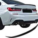 Rear Spoiler for 3 Series G20 Sedan 2019-2023 G80 M3 330i 330e M340i 2021 2022 2023 Trunk Spoiler Wing Trunk Tail Rear Trunk Lid,Carbon Fiber Style Performance - MP Style