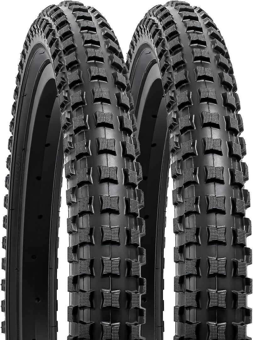 YUNSCM 2-PCS 20" Bike Tires 20x2.35/58-406 Compatible with Mountain Bike 20x2.30 20 x 2.35 20x2.40 Bicycle Tires