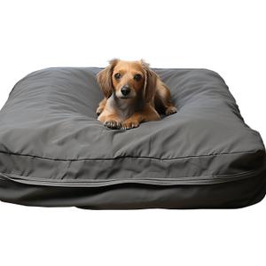Dog Bed Covers 30L  20W  3H Inch Washable Grey Thickened Waterproof Oxford Fabric with Handles and Zipper Reusable Dog Bed Liner for Small to Medium 30-35 Lbs Puppy