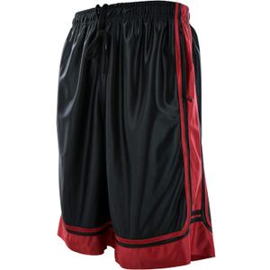 Mens Gym Training Basketball Shorts with Zippered Pockets (Black, XXXL)