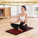 VARIPOWDER 31x17'' Red Light Therapy Mat for Body | 522 Leds Red Light Blanket with Timer, 660nm & 850nm Infrared Light Mat, Back Shoulder Knee Use, Muscle Pain Relief, Goggle