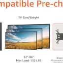 Amazon Basics Full Motion TV Wall Mount with Horizontal Post Installation Leveling for 32" to 86" TVs, Black