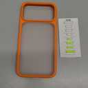 TORRAS Shockproof for iPhone 17 Pro Max Case with Camera Control Button, [12FT Military Grade Drop Protection] Enhanced Grip & Soft Touch Translucent 17 Pro Max Case with DIY Buttons, Neon Orange