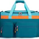 Large Kids Duffle Bag for Travel, Overnight, or Weekender, 22" inch (Teal Blue)