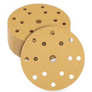 5-Inch 8-Hole Hook and Loop Sanding Discs 220-Grit Random Orbit Sandpaper