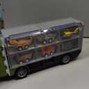 JOYIN 13 in 1 Dinosaur Toys for Kids 3-5, Dinosaur Truck with 12 Pull Back Cars, Birthday Gifts Toys for 3 4 5+ Year Old Boy, Transport Carrier Truck for Toddlers, Christmas Great Gifts for Grandkids