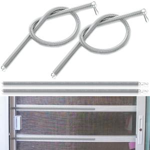 Gisafai 4 Pcs 19.7" x 0.35", 0.31" Extension Spring Steel Dual Hook Construction Tension Springs with Hook Ends for Machinery Repair Industrial Screen Door Spring