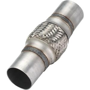 Exhaust Flex Pipe, 2''x 4''Stainless Steel Heavy Duty Exhaust Flex Pipe, Double Braid Exhaust Flex Tube, Overall Length 8''