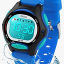 Edillas Kids Watches Digital Girls Boys, 7 Colors Light Wrist Watch for Child Waterproof Sport Outdoor Multifunctional Wristwatches with Stopwatch Alarm for Ages 4-15
