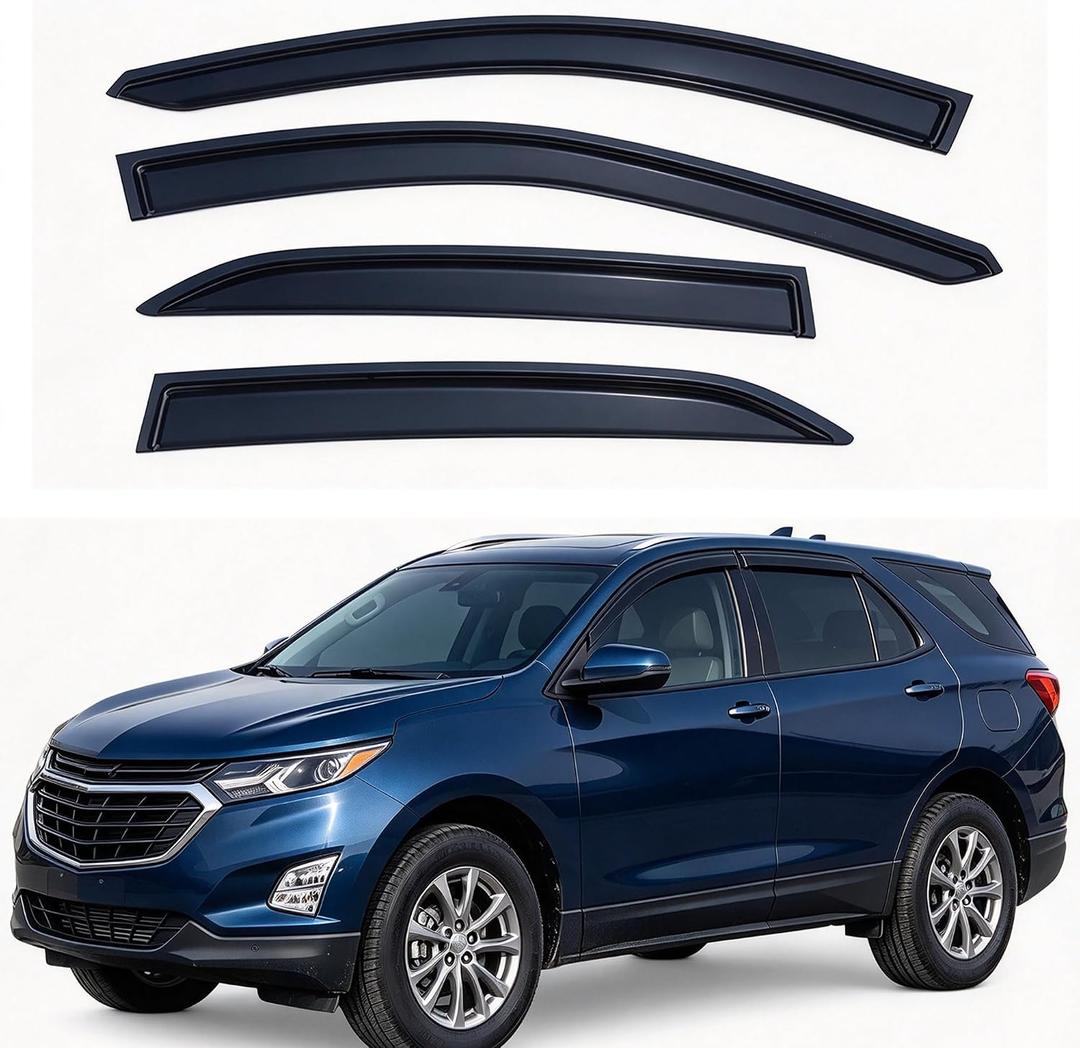 Extra Durable Rain Guards Window Deflectors for Chevrolet Equinox 2018-2024