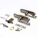 Larson Certified Storm Door M2 Mortise Brushed Nickel Handle Set, Storm Door Handle Replacement with Keyed Deadbolt