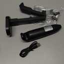 Electric Milk Frother Handheld: Rechargeable 3 in 1 - LED Digital Display with 3 Speeds Portable Stainless Steel Drink Foam Mixer for Milk Coffee, Lattes - Starlight Black