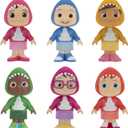 CoComelon 6 Figure Family and Friends Shark Theme Pack - Includes JJ, Nico, Cody, Nina, Bella and Cece in Shark Hoodies - Toys for Kids and Preschoolers