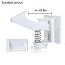 Vmaisi 12 Pack Cabinet Locks Child Safety Latches - Baby Proofing Cabinets Drawer Lock with Adhesive Easy Installation - No Drilling or Extra Screws (White)